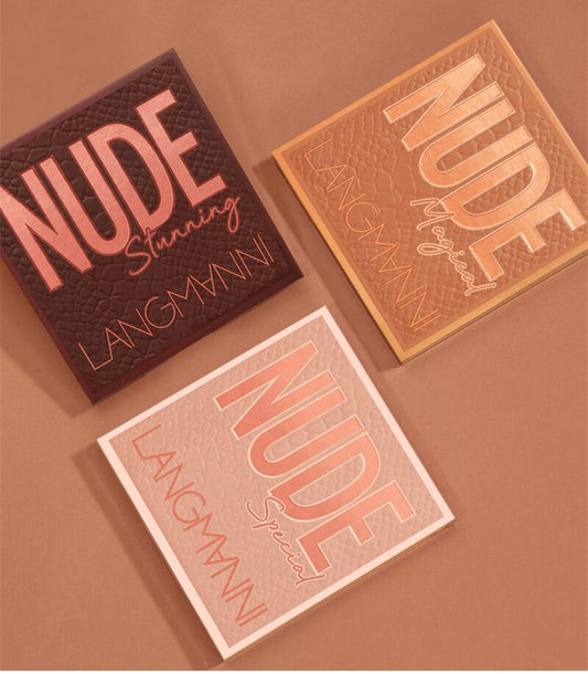 Fards à Paupières NUDE : Palette PRO de 9 Couleurs