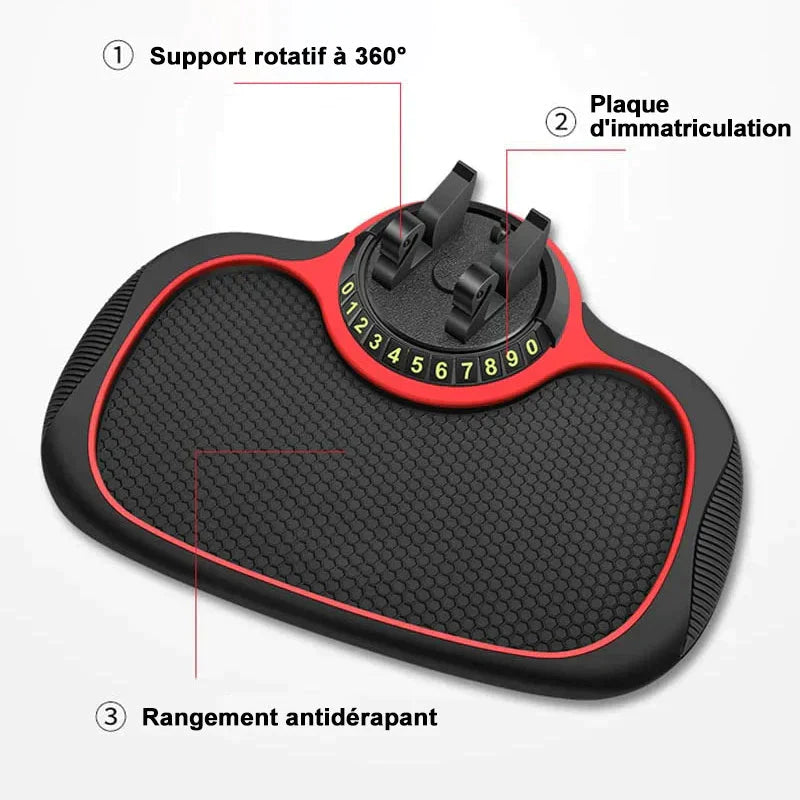 Tapis de Téléphone Antidérapant 4 en 1 pour Voiture