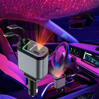 Chargeur de voiture multifonction Galaxy : charge et ambiance