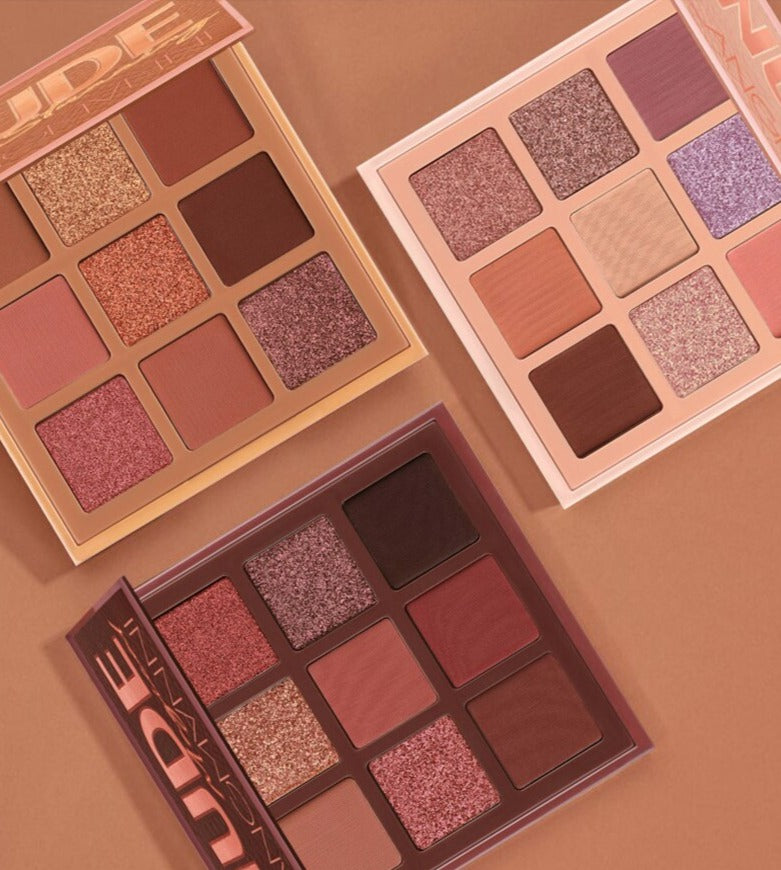 Fards à Paupières NUDE : Palette PRO de 9 Couleurs